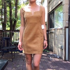 Carmel Tan/Brown Suede Dress